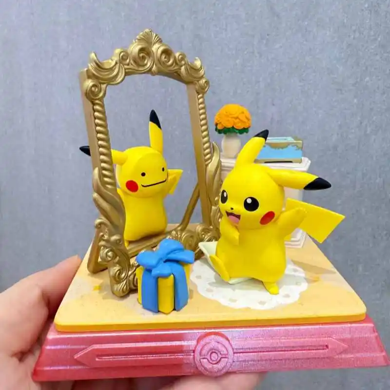Funism جديد حقيقي بوكيمون بيكاتشو وأصدقائه سلسلة صندوق أعمى Kawaii بولي كلوريد الفينيل سطح المكتب الحلي تحصيل التماثيل لعبة مجسمة #4