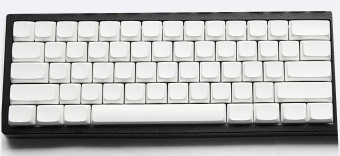 

NPKC Белые минималистичные колпачки для клавиш XDA Planck Preonic 61, 77, 108, набор клавиш, толстый материал PBT, колпачки для механической клавиатуры Cherry MX