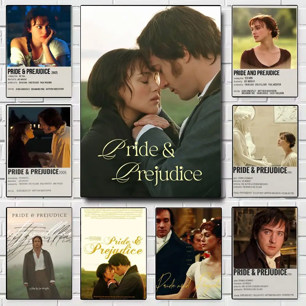 Pride And Prejudice Retro TV Movie Poster Modern Wall Art for Bedroom Living Room Cafe Bar Aesthetic Home Decor Gift
