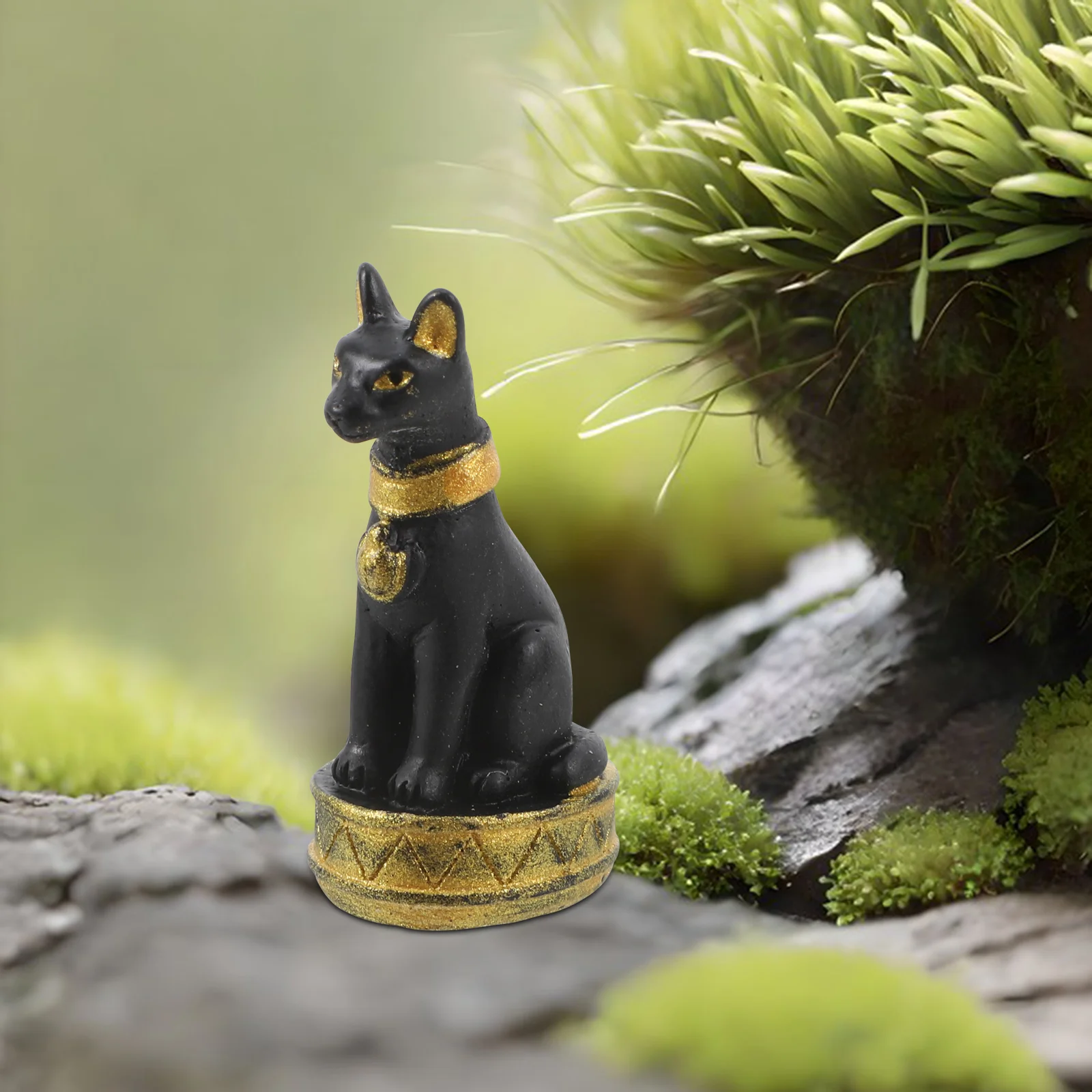 8 Pcs Micro Landscape Statue Cat Figurines Miniature Home Decor Statues Cats Garden Egyptian