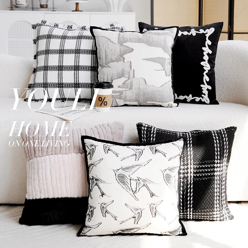 30x50/45x45CM Light Luxury Throw Pillow Cover Modern Stamping Waist Cushion Cover Decor Home Decorative Pillowcase