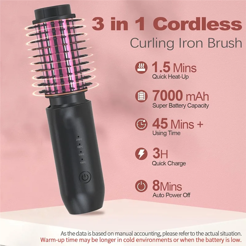 

A05G-Беспроводная щипцы для завивки волос Беспроводная щипцы для завивки волос Аккумуляторная аккумуляторная щипцы для завивки волос Черный