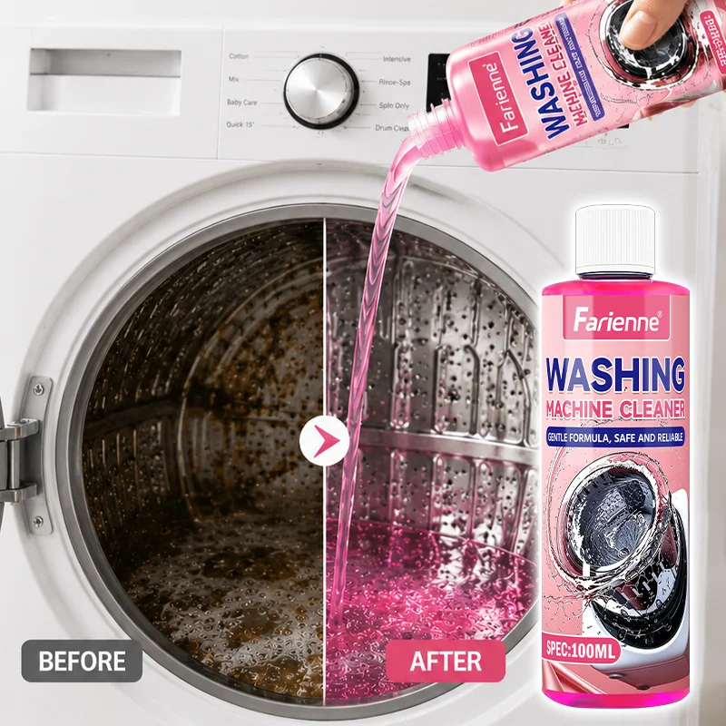 Washing Machine Tank Deep Cleaner Liquid Eliminate Bad Odor Dissolve Limescale Sludge for Top Load and Front Load Laundry Washer