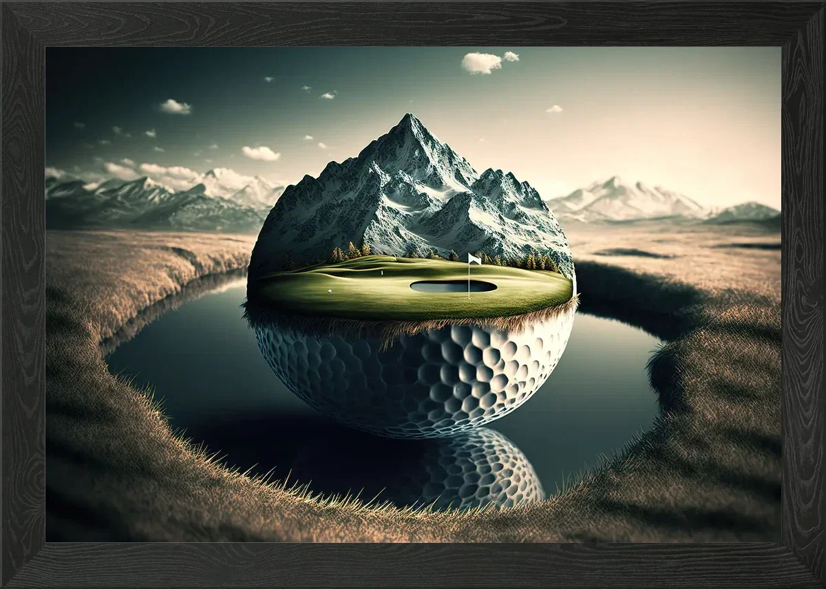 golf course, Print Art Canvas Poster, For Living Room Decor, Home Wall Picture