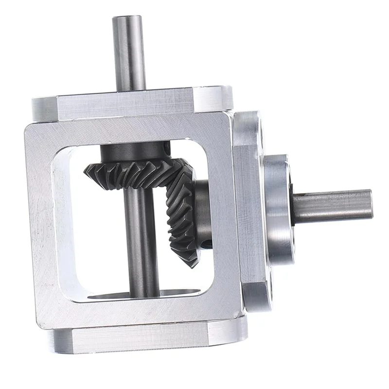 

ABZC-4X Gear-Box 90 Degree Right Angle Bevel Gear-Box 1:1 Single Output Shaft 1 Module 20 Teeth Bevel Gear Aluminum Frame