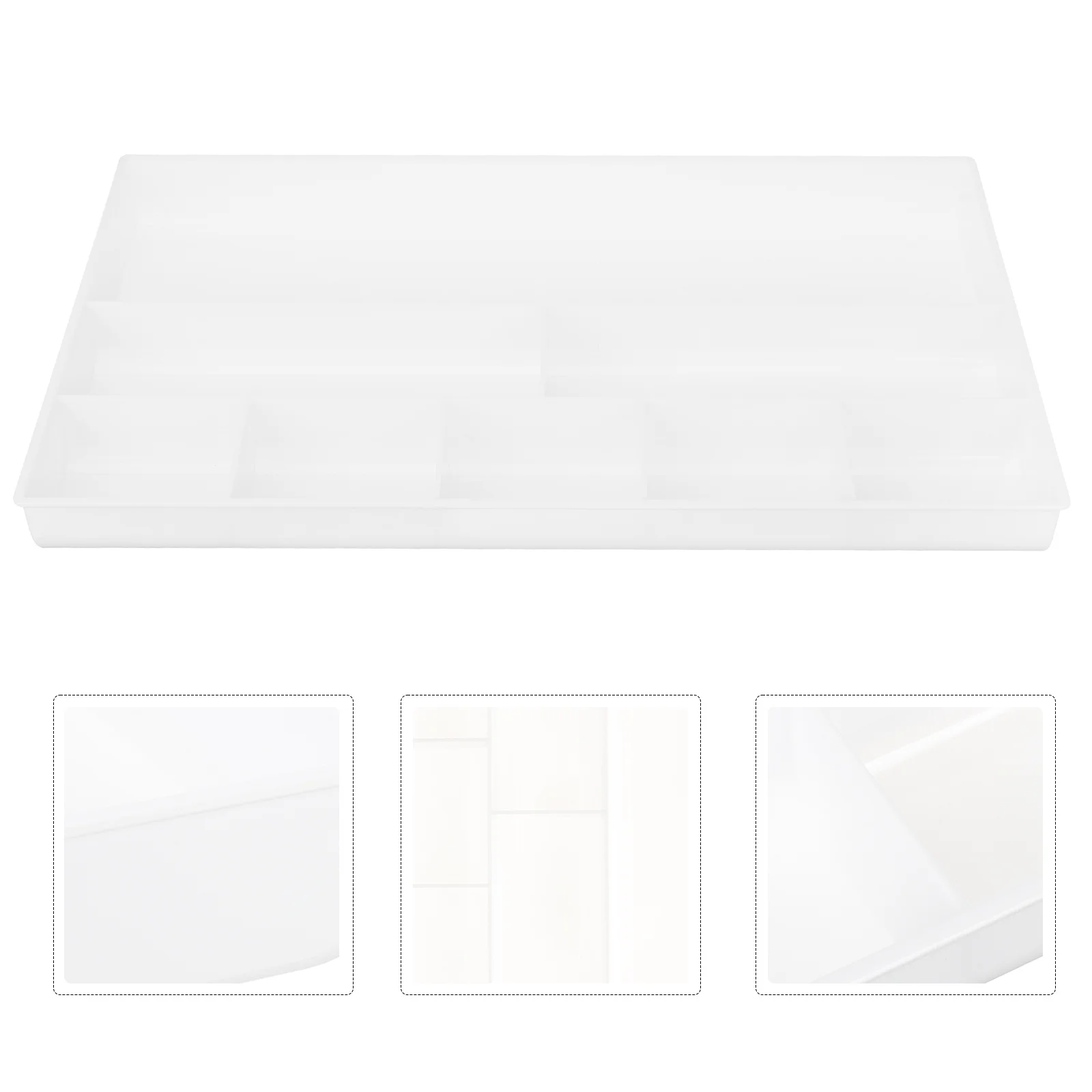 

Versatile Desktop Storage Organizer Box Heavy Duty Plastic Multi Compartment Drawer Organizer for Office Bathroom Bedroom