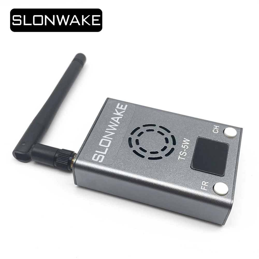 TS-5W 4.9G-5.8G 56CH Transmitter Wideband FM Modulate AV Transmitter Module Audio Video Transmitter Gray