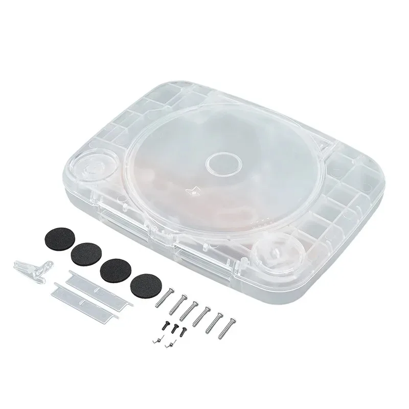 Replacement Shell For PS1/PS One Case Transparent Box  PSX Console ABS Material