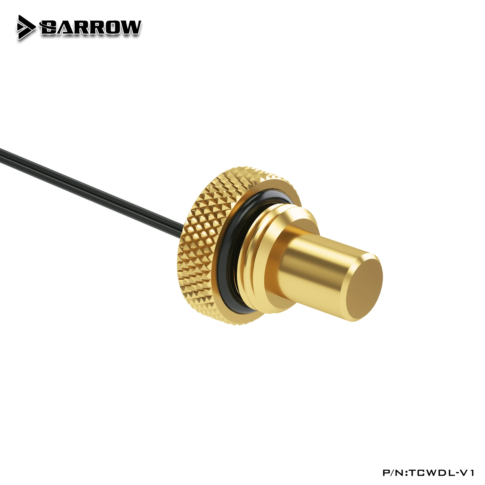 BARROW-Sensor de temperatura de refrigeración por agua para ordenador, accesorios de bloqueo de enchufe de agua, G1/4 \