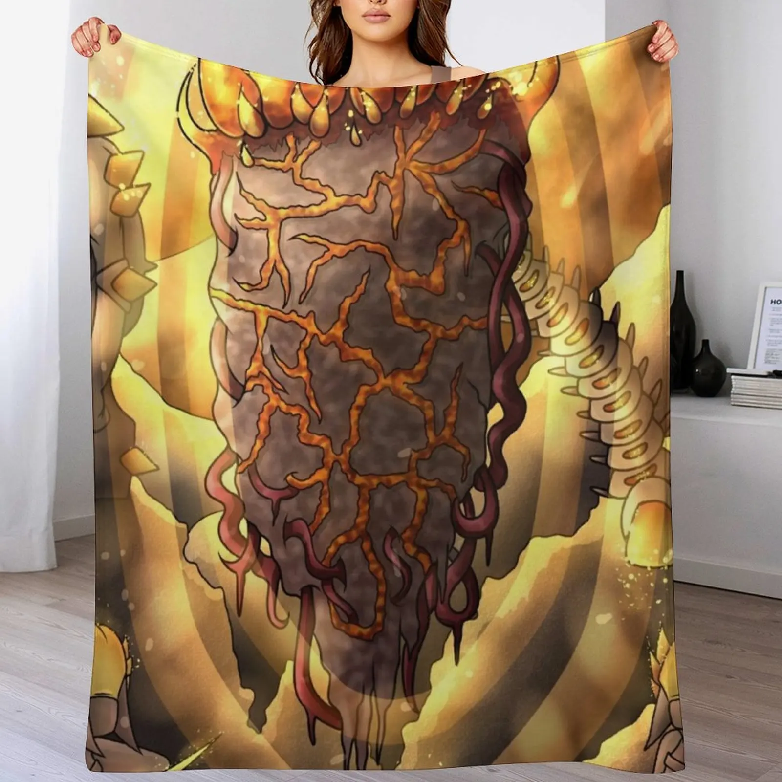 

Solar Pillar (Digital) Throw Blanket Outdoor Soft Blanket for Picnic Beach Camping