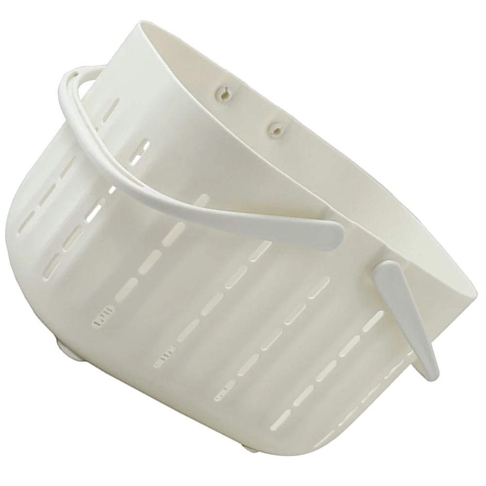 

Bath Basket Small Plastic Baskets White for Storage Container Bedroom Kitchen Bathroom Organization Containers Handle