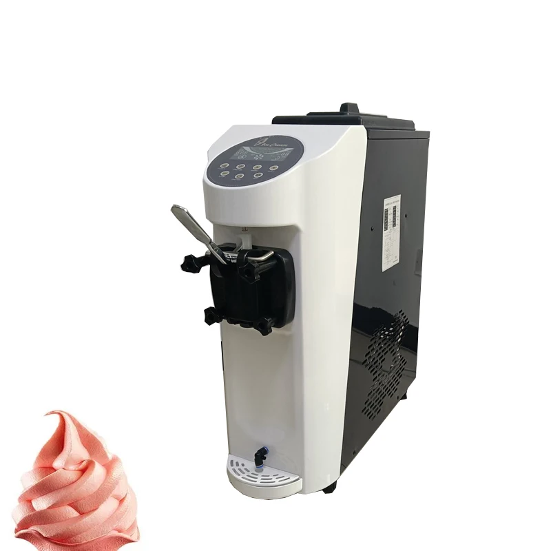 Máquina de helado pequeña, máquina comercial para hacer helados, Mini máquina de helado de un sabor