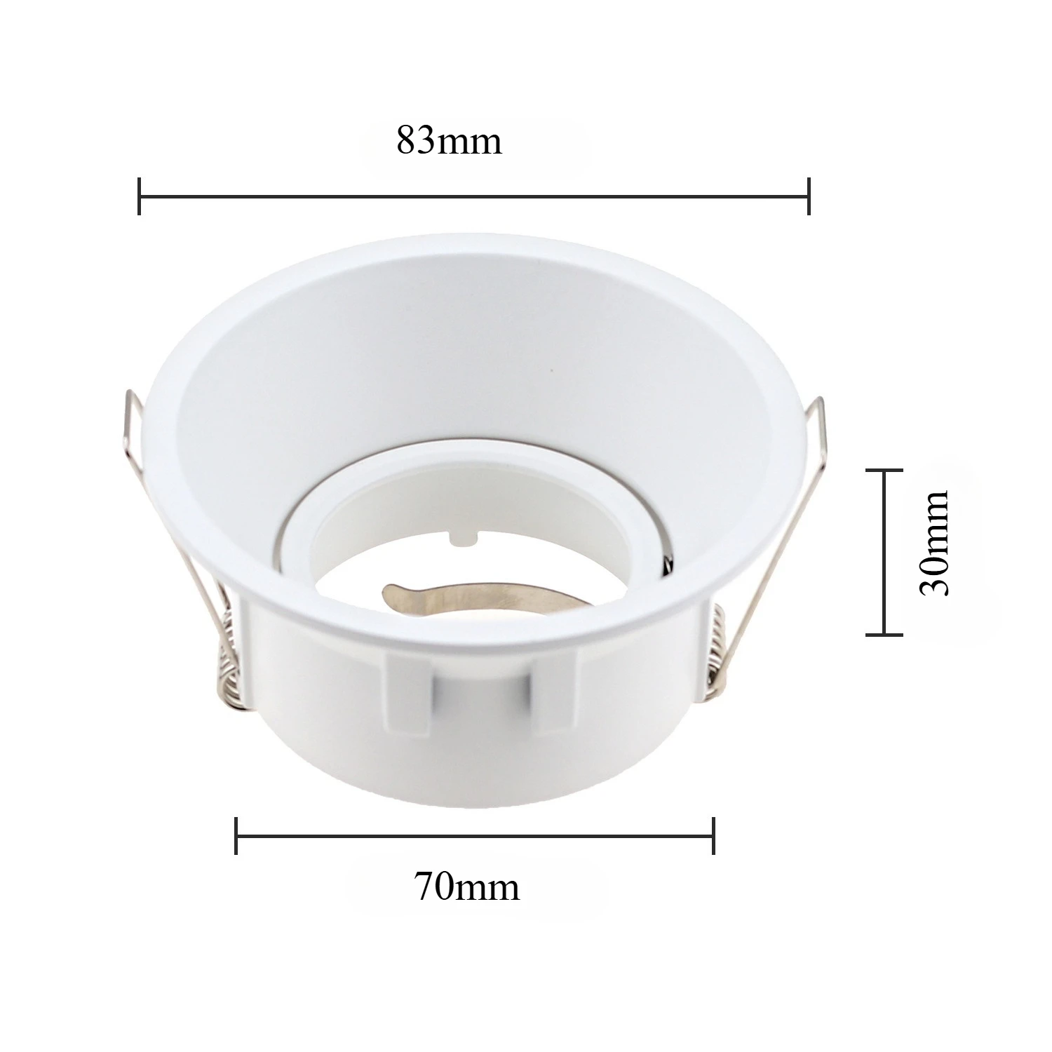 LED Recessed Downlight Frame GU10 MR16 Housing MR16 Anti-glare Downlight Parts Aluminum Narrow Side Ceiling Lamp Shell GU10