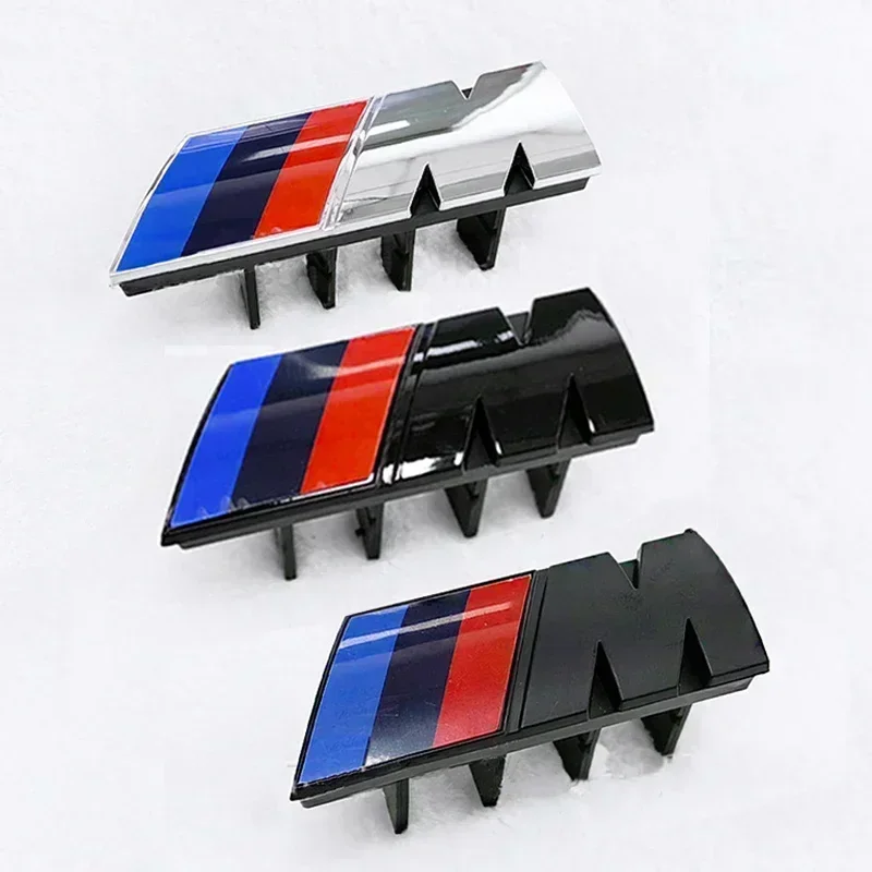 3D Car Front Grille Badge Emblem For BMW  M X1 X2 X3 X4 X5 X6 F48 G01 E84 E83 F39 F10 F30 G11 G07 G86 G80 E60 E46 Accessories