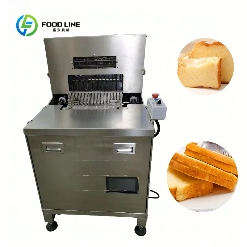 Toast Half Slicer Industrial Automatic High Efficiency Loaf Bread Cutter Factory Production Line FL Custom Wholesale