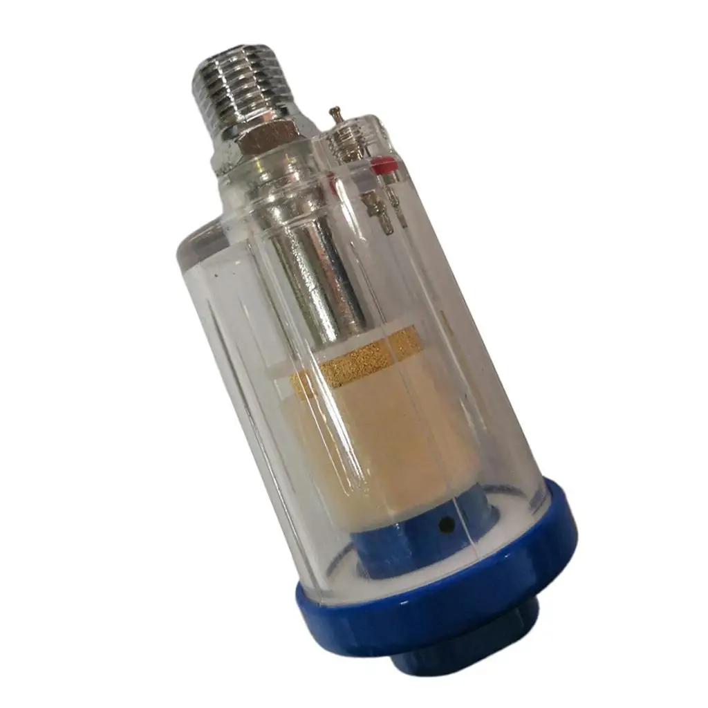 Oil Water Separator 1/4 Inch Mini Inline Air Filter Moisture Trap Hose Filter for Compressor Pneumatic Tools