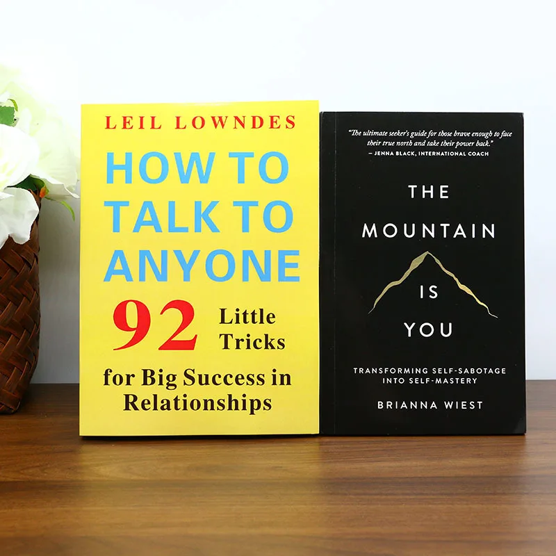 

《How to Talk to Anyone》+《The Mountain Is You》Personal growth and communication books bundle Ideal for Chrismas holiday gifts