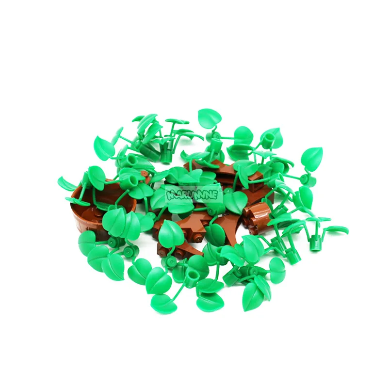 MARUMINE Plant Tree Grass Flower Animal City Accessories Building Blocks Garden DIY Compatible Toys MOC Model Bricks