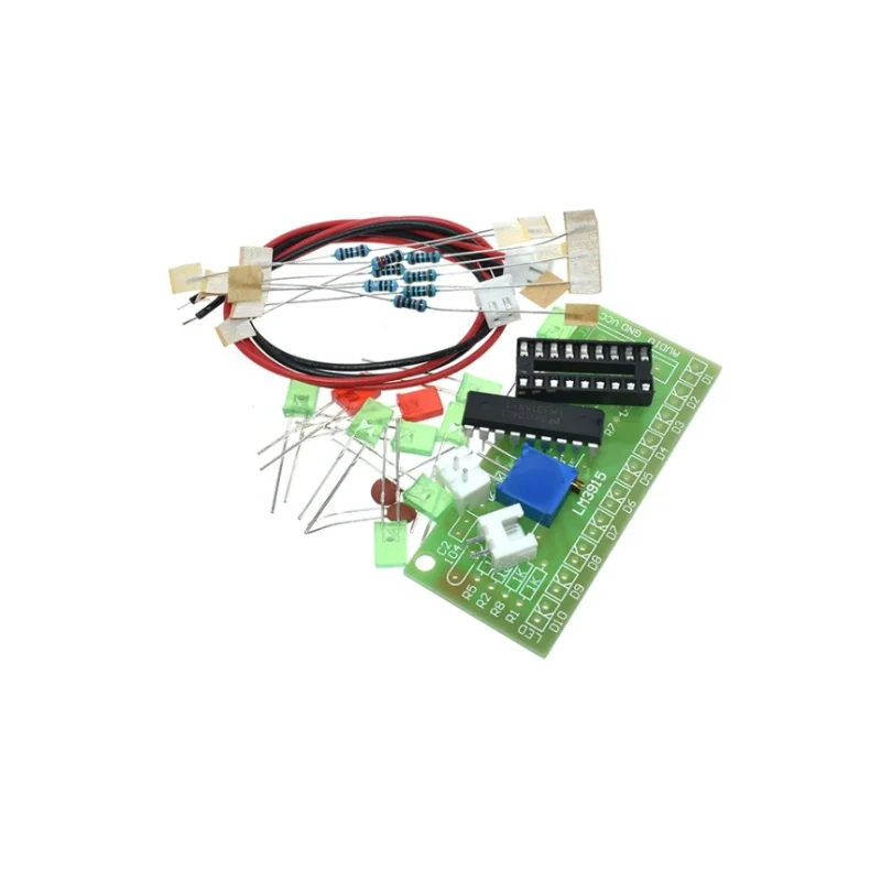 LED Audio Level Analyzer Lab solder Kit latihan dengan lampu LED LM3915 DC 9 V-12 V 10