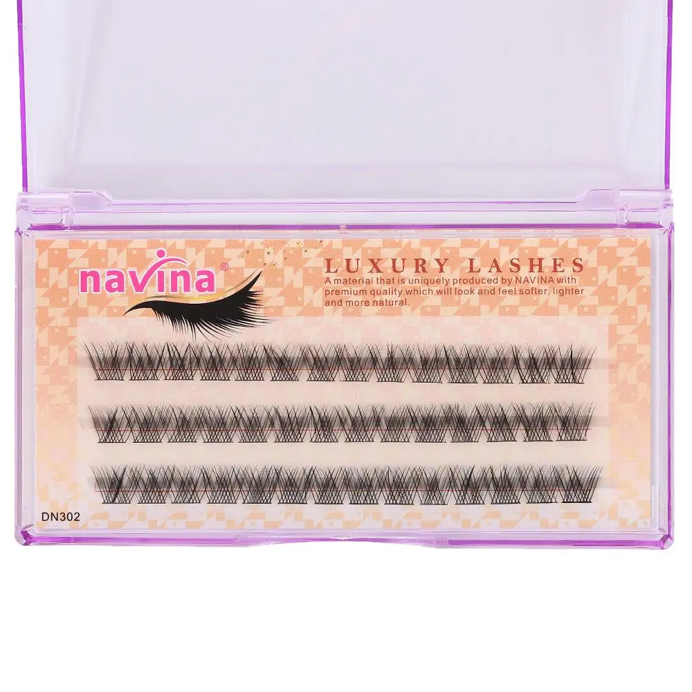 42 Cluster /box 0.07 Thickness False Eyelashes C Curl Knotted/Knot Free Fuax Mink Hair Handmade Natural Long Eye Makeup Tools