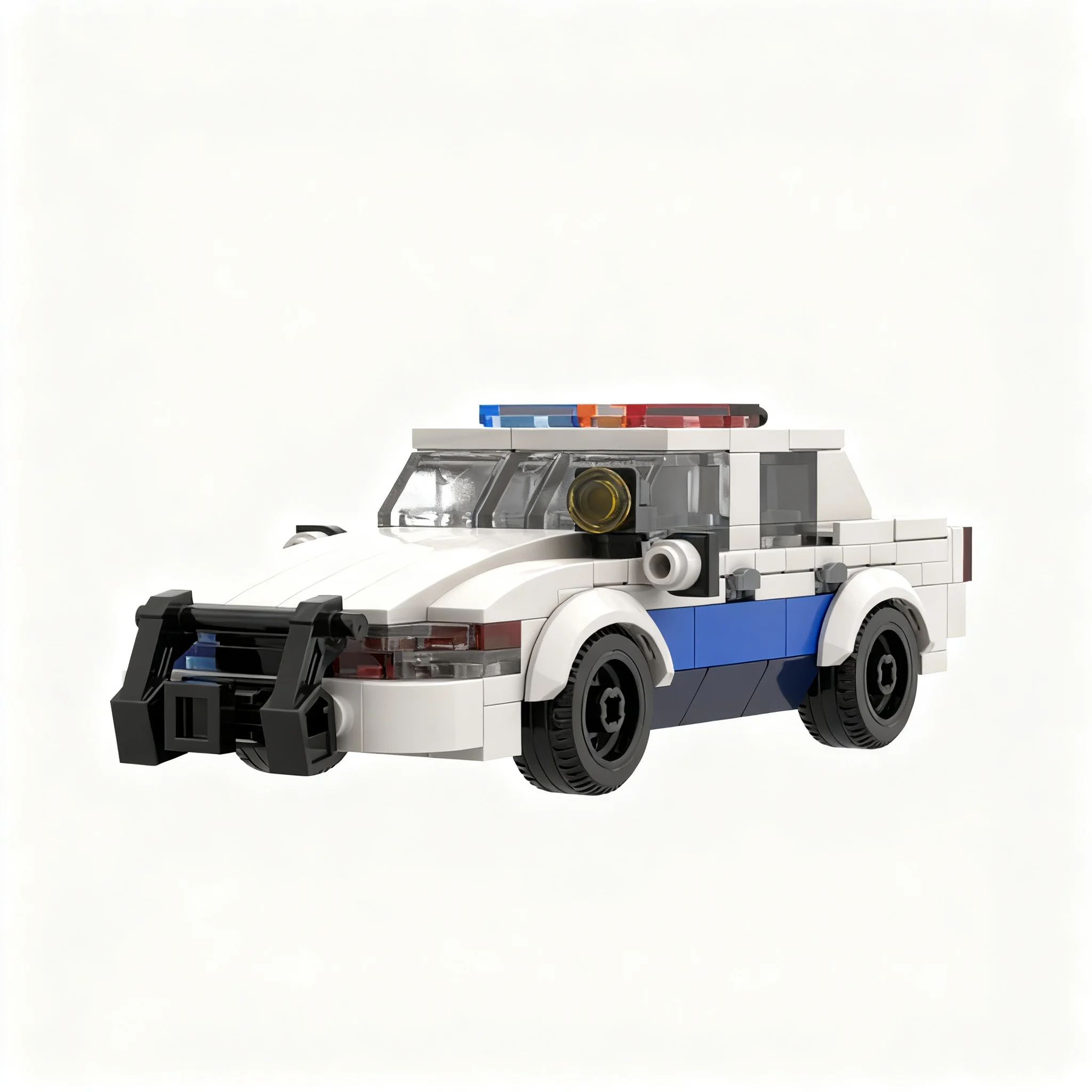 221pcs MOC City Police Crown Victoria Police Interceptor Model Building Blocks Toys Architecture Christmas Gift Collection DIY