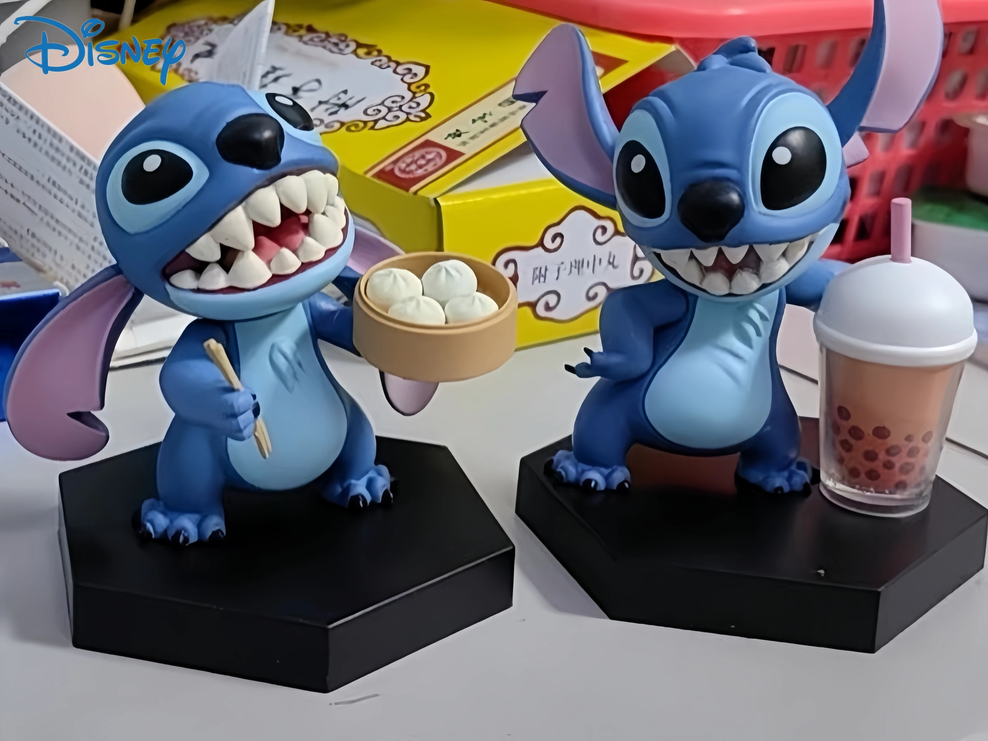 

Disney Lilo And Stitch Stitch Asian Snack Set Action Figure Children Toys Gifts Collection Model Anime Peripherals