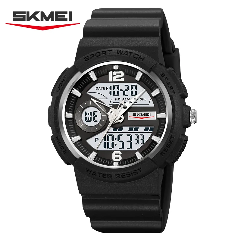 

SKMEI 2477 Man Electronic Watch Fashion Sport Digital Watch Dual Time Chronograph Stopwatch Luminous Alarm Clock