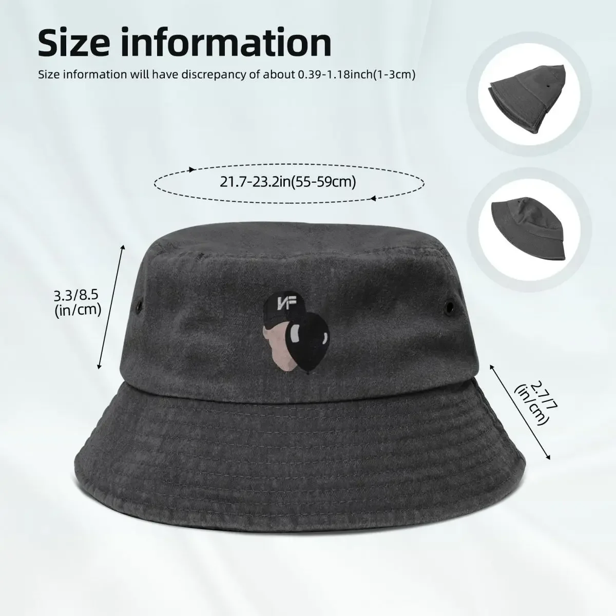 NF Art Bucket Hat Luxury Cap Kids Hat hiking hat Caps Male Women's image 3