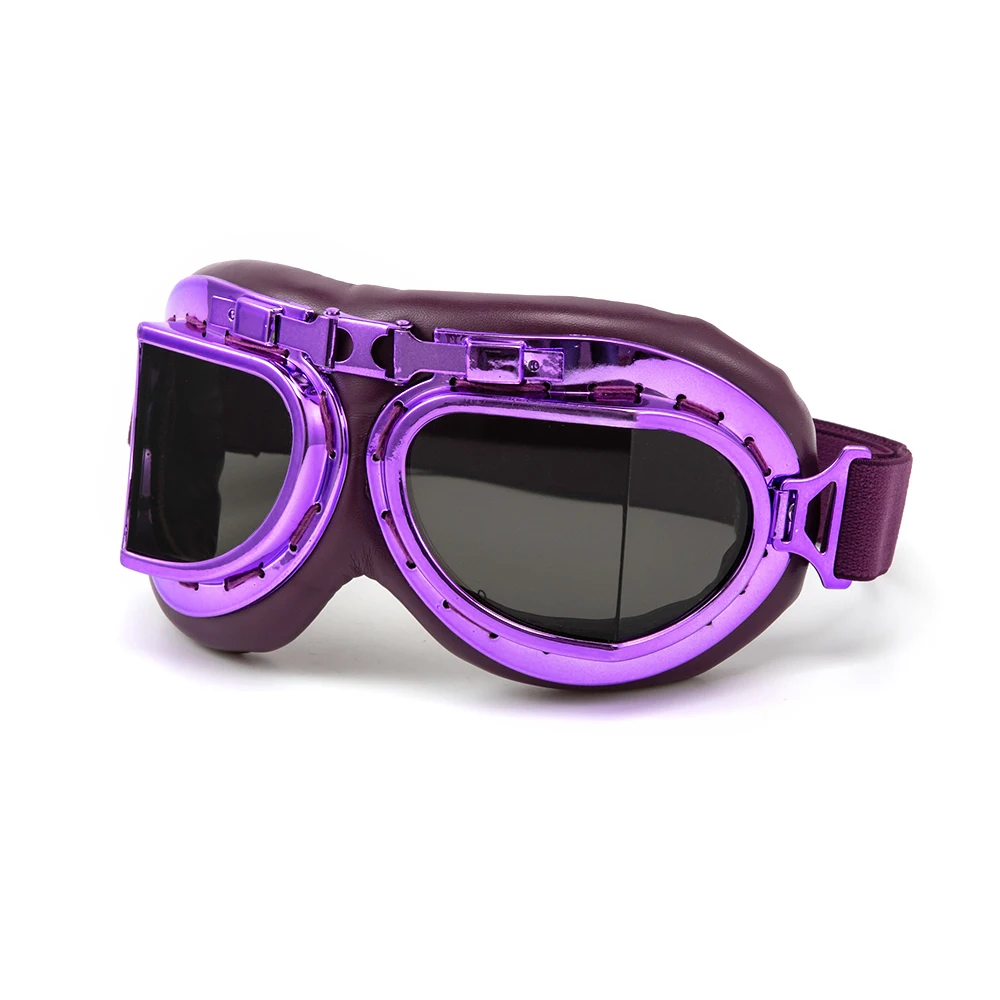 Goggle Snowboarding Motorcycle Goggles Motocross For Harley Style Glasses Pilot Purple Color