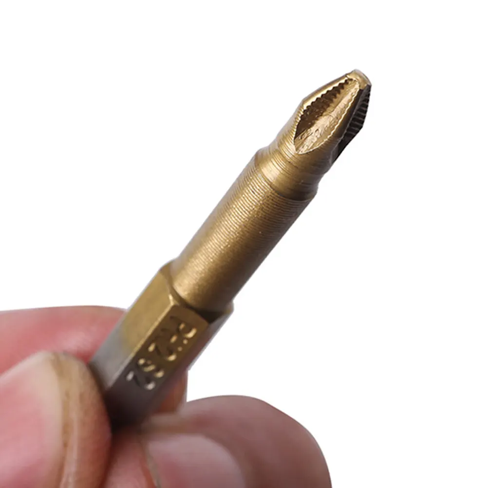 

10Pcs 50Mm Titanium Coated Alloy Steel Screwdriver Bits Set Hex Ph2 Magnetic Precision Repair Tool for Electronics Electrician