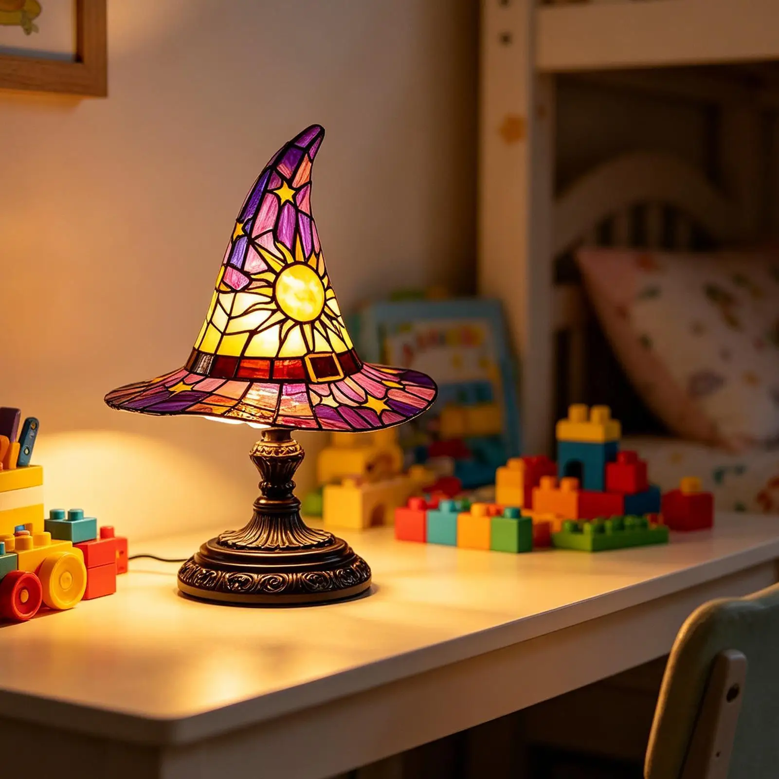 Halloween Lamp Spooky Sun Star Night Lights Decorative Spooky Lamp Witch Lights For Bedroom Living Room Indoor Office Table Desk