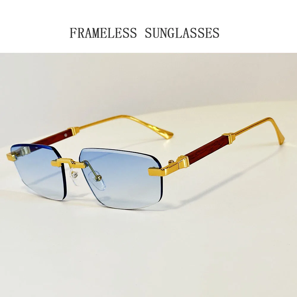 الجديد في مصمم النظارات الشمسية واقية من الشمس النظارات الشمسية النساء بدون شفة مكبرة عطلة Oculos خمر نظارات دروبشيبينغ Gafas lrest