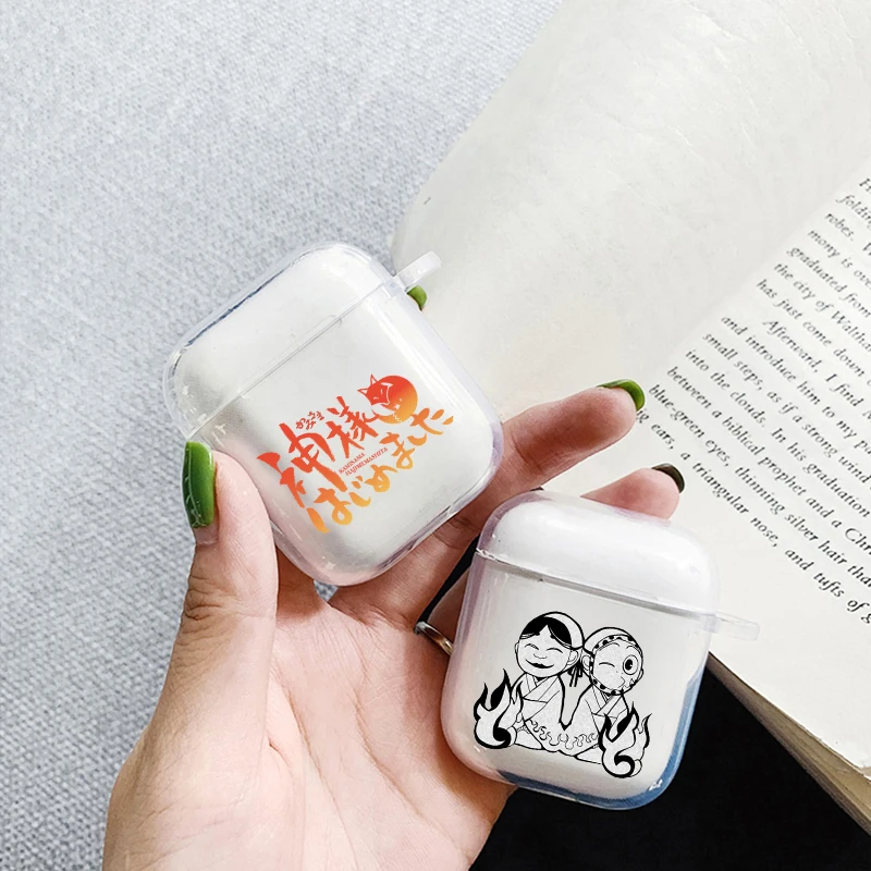 Cute Anime Kamisama Hajimemashita Transparent shell Cover For Apple airpods 1 2 3 4 Pro Case Wireless Earphone Accessories Coque