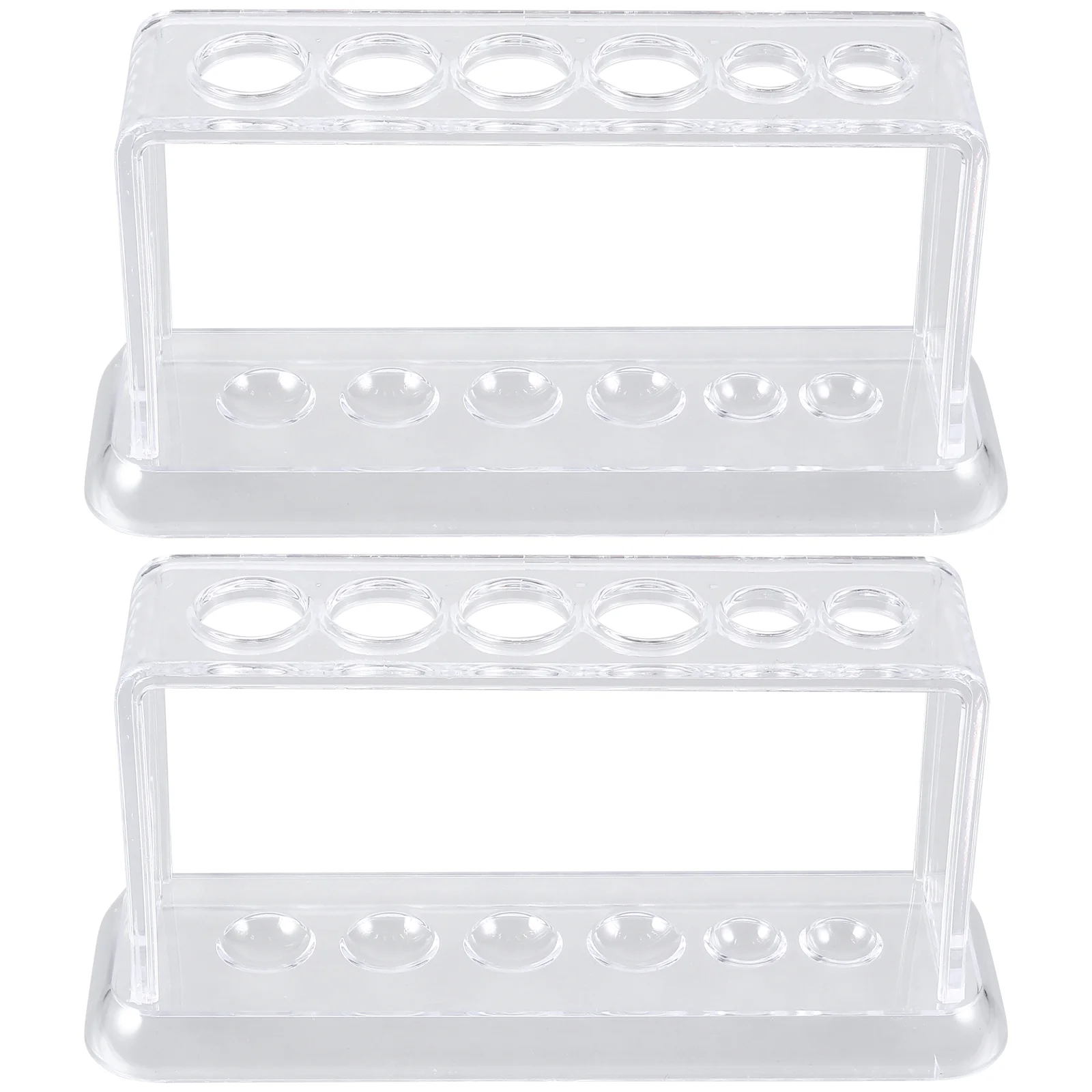 2 PCS Terrariums Test Tube Rack Holder Supplies Laboratory Racks Plastic Organizer