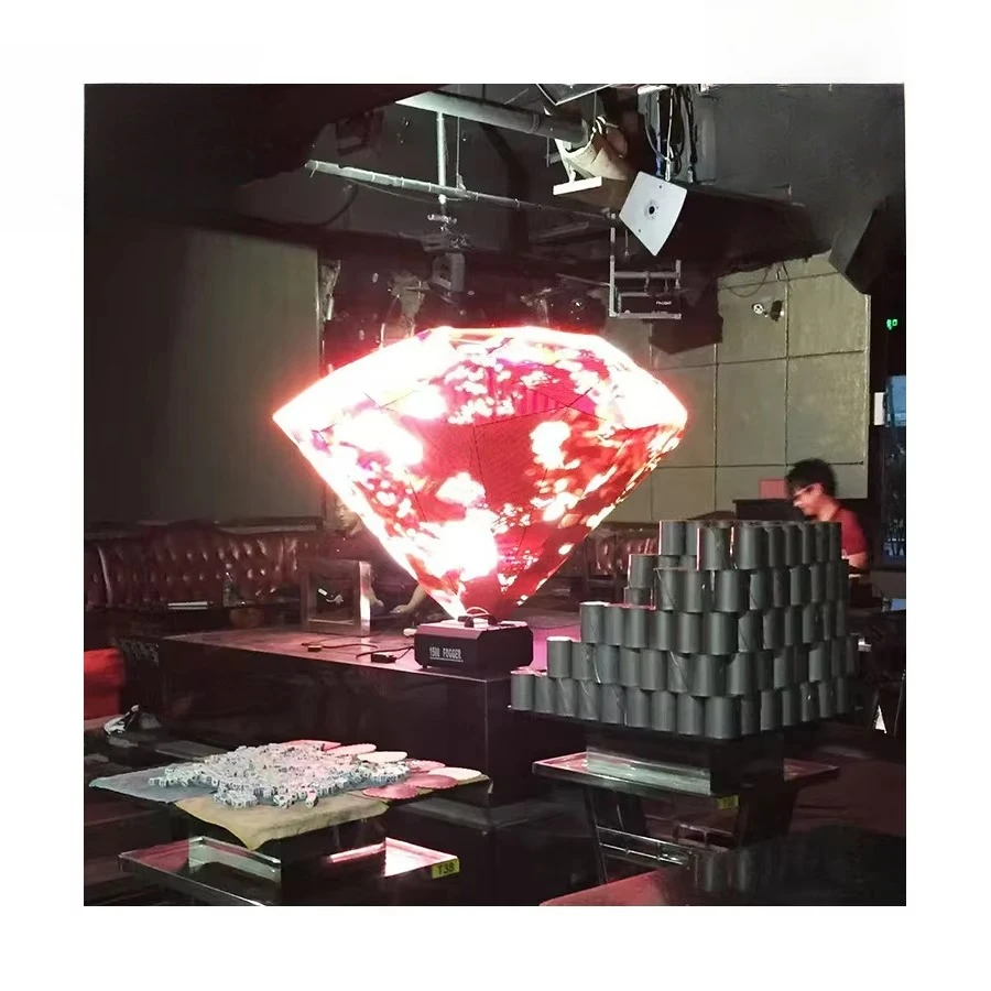 Factory Hot Selling Indoor Waterproof Special-Shaped Screen Special Design HD Full Color High Brightness LED Brick LED Di