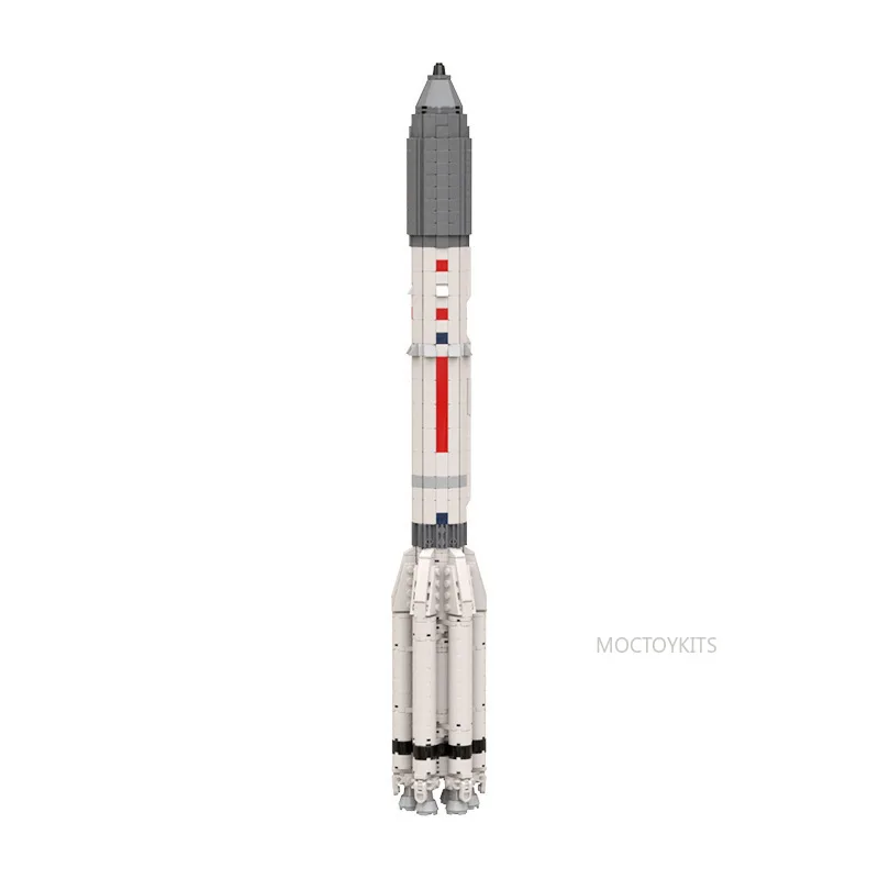 

MOC Proton M Rocket 1:110 Сатурн V Масштаб Кирпич Пространство Тяжелый запуск Автомобиль Ракета Луна Вселенная Строительный блок Детская игрушка в подарок