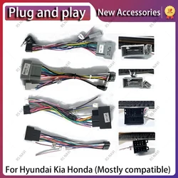 Android radio cable for Hyundai Kia Honda Fit Volkswagen ISO High configuration low configuration public
