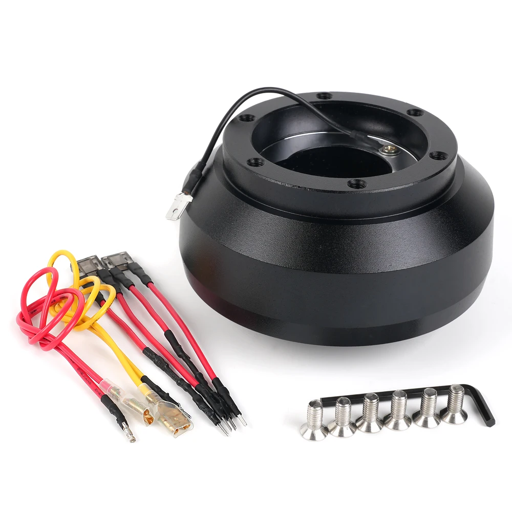 MUGE-Aluminum Steering Wheel Short Hub Adapter 135H Boss Kit For Honda Fit Civic QR051