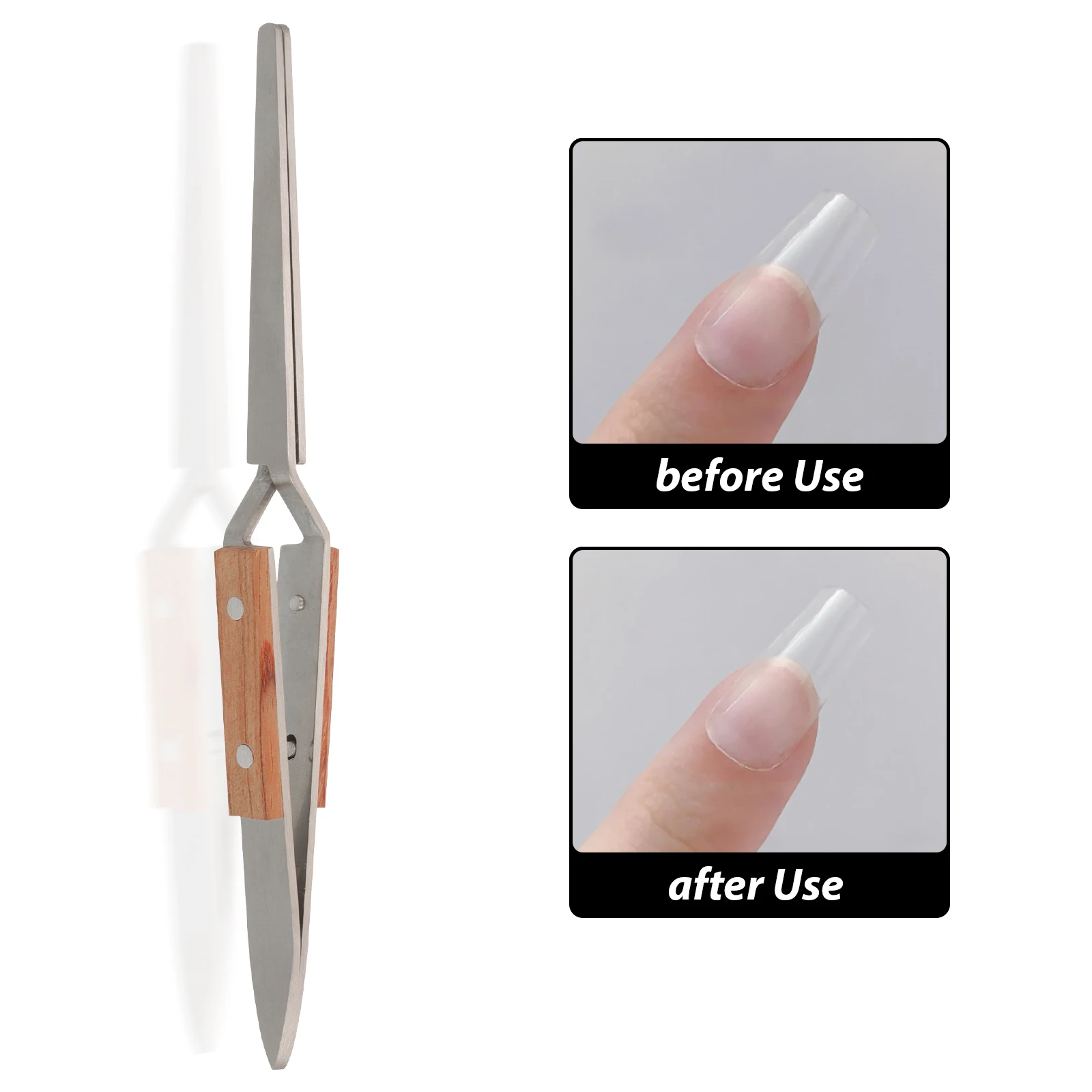 

Nail Shaping Clips Manicure Pinch Tweezers Crystal Builder Tools Gel Supplies Home Professional Design Durable Easy Storage