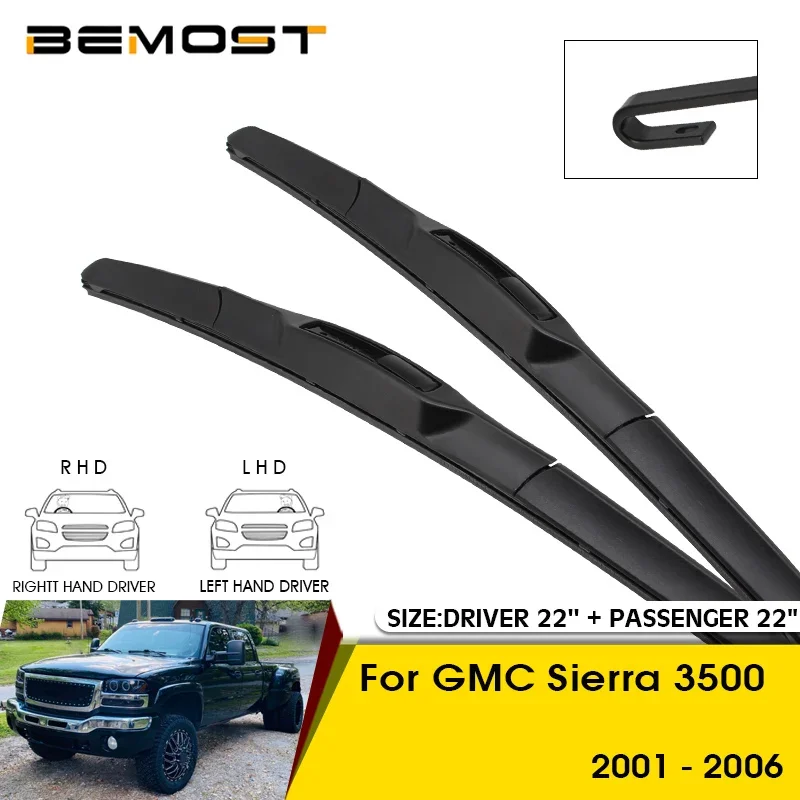 

Car Wiper Blades For GMC Sierra 3500 HD 2001-2006 Windshield Windscreen Front Window Blades 22"+22" Car Accessories