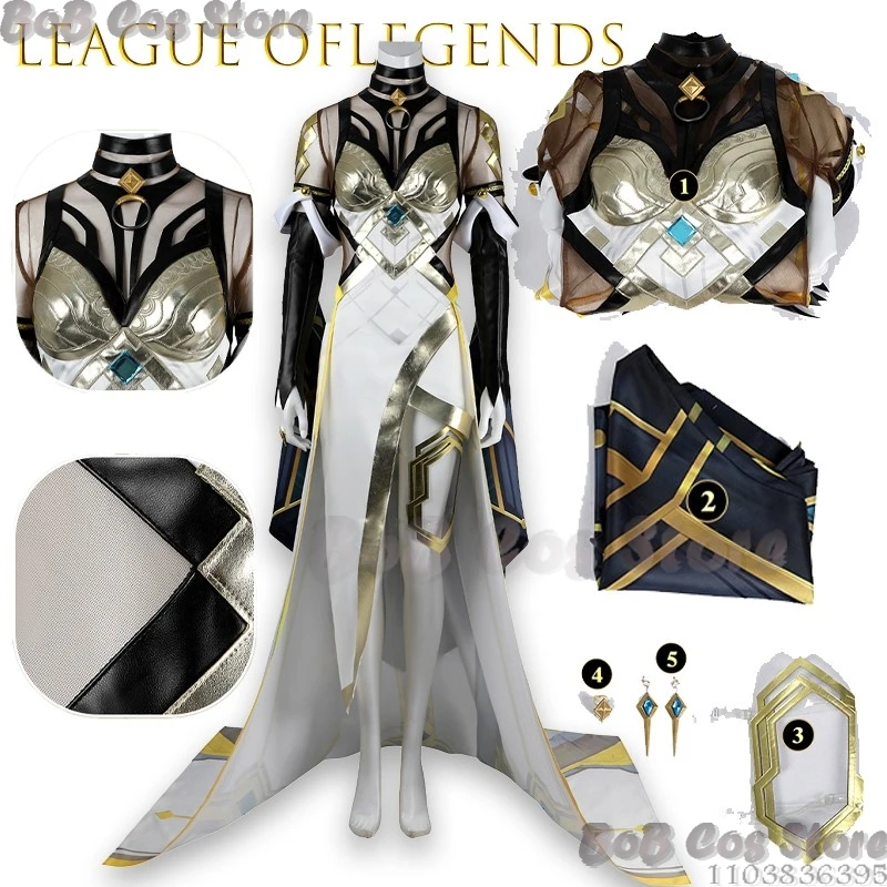 

League Cosplay Mel Piltover Councilor Cos Cosplay Costume Game Character RolePlay Outfit Halloween Christmas Carnival Comic Con