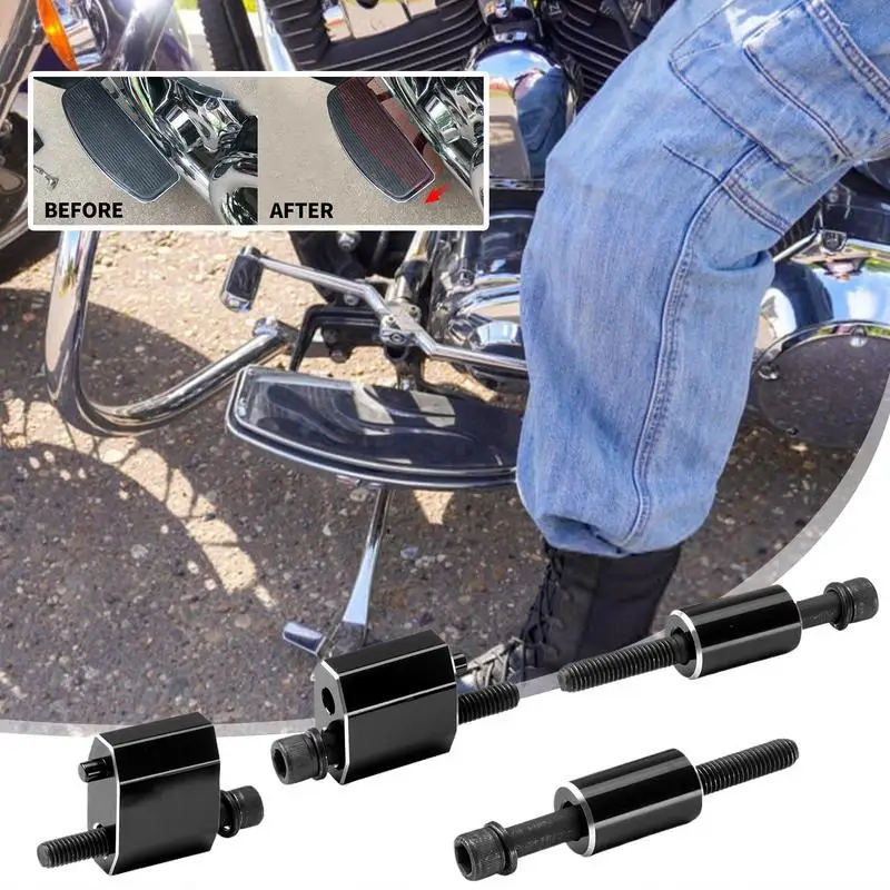 Motorbike Footrest Extension Driver Floorboard Extension Kit 1/1.5 Inches Outward Spacer Footrest Spacer Extender Upgraded