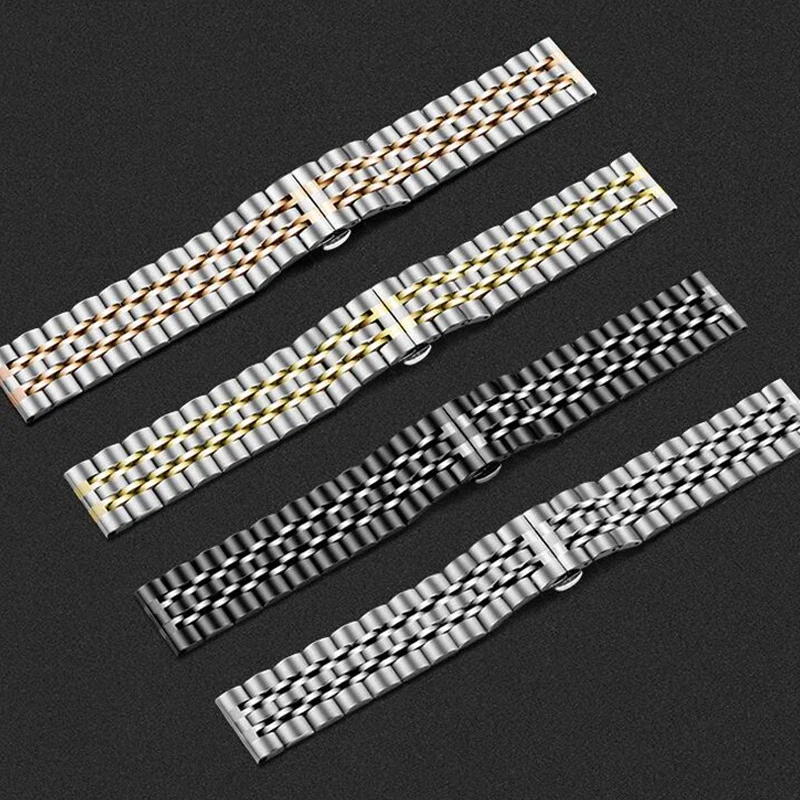 22mm Watch Strap For HAYLOU Watch R8 S8 RS5 Stainless Steel Metal Band For HaylouSolar Plus RT3 RS4 Plus/RT2 RT3 GST Lite 2 Pro