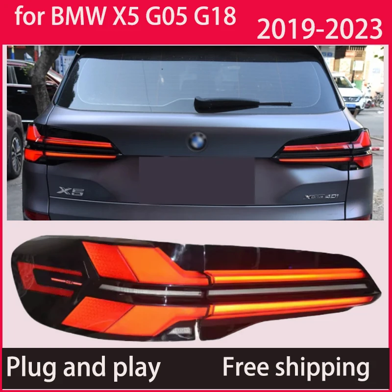 

Автомобильные светодиодные задние фонари для BMW X5 G05 G18 2019-2023, сигнал поворота DRL, динамические задние фонари, автомобильные аксессуары