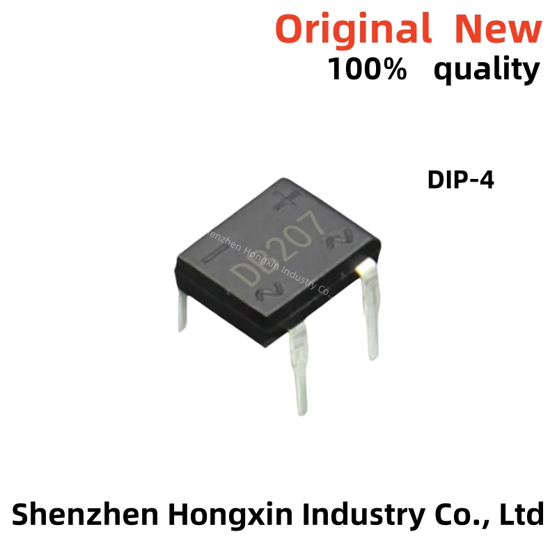 

20PCS DB207 Bridge Rectifier DIP4 1000V 2A DB207S Power Diode Rectifiers Electronic Components IC