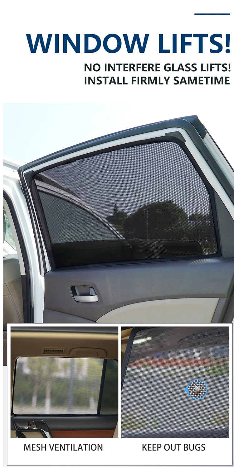 Für BMW X1 U11 IX1 2023 2024 Frontscheiben-Sonnenschutz, Seitliche Baby-Sitz-Sonnenschutzblenden, Sonnenschutzvisiere – Detail 3