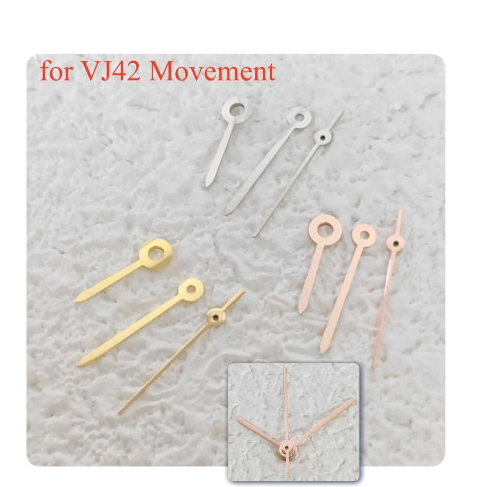 Gold/Rose Gold/ Silver Watch Hands for VJ42 Movement Replacement Watch Pointers Accessories
