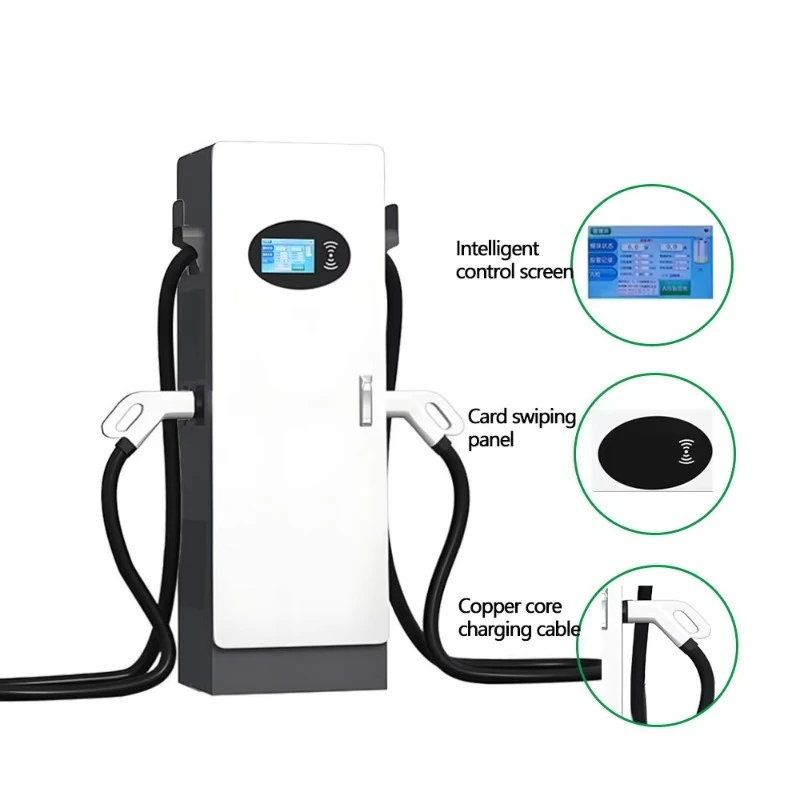 Factory Direct OEM&ODM New 40kw/60kw DC Charging Pile 7-inch Touch Screen for Home Commercial Smart EV Car Charger