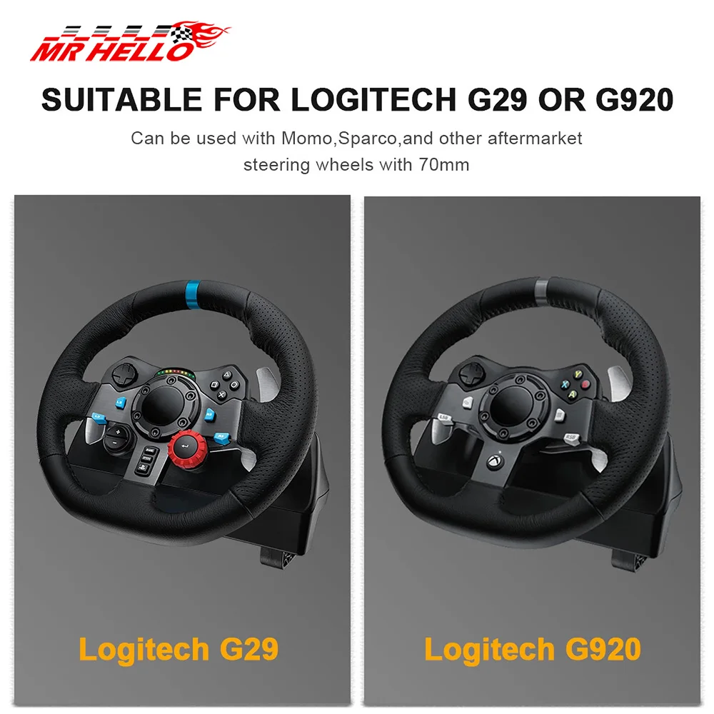 For Logitech G29 G920 G923 70MM Steering Wheel Adapter Plate 13 Inch PCD Racing Steering Wheel Car Game Modification