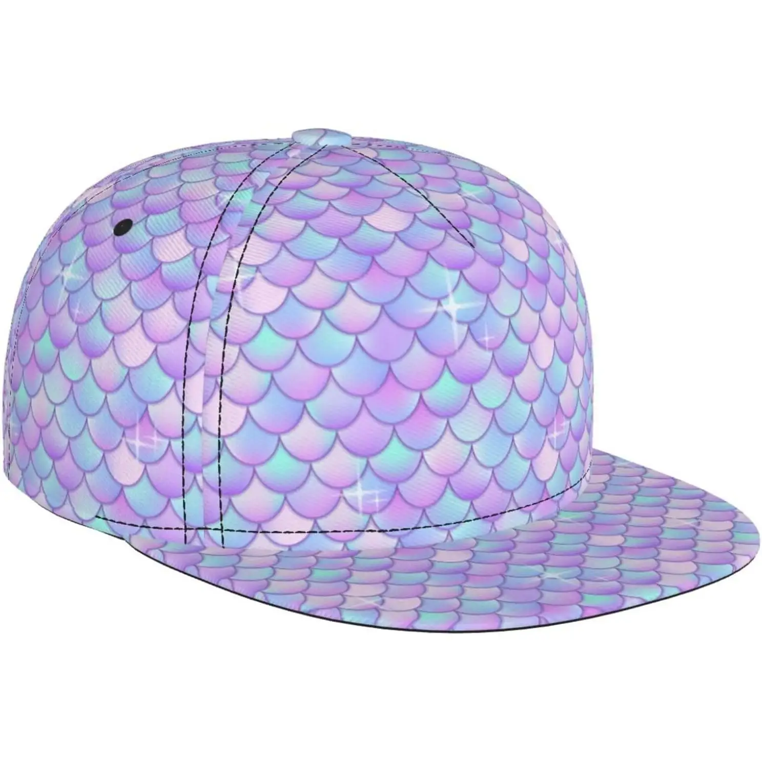 Colorful River Fish Scales Pattern Baseball Cap for Men Women Adjustable Trucker Hat Snapback Sun Dad Cap Lightweight Unisex